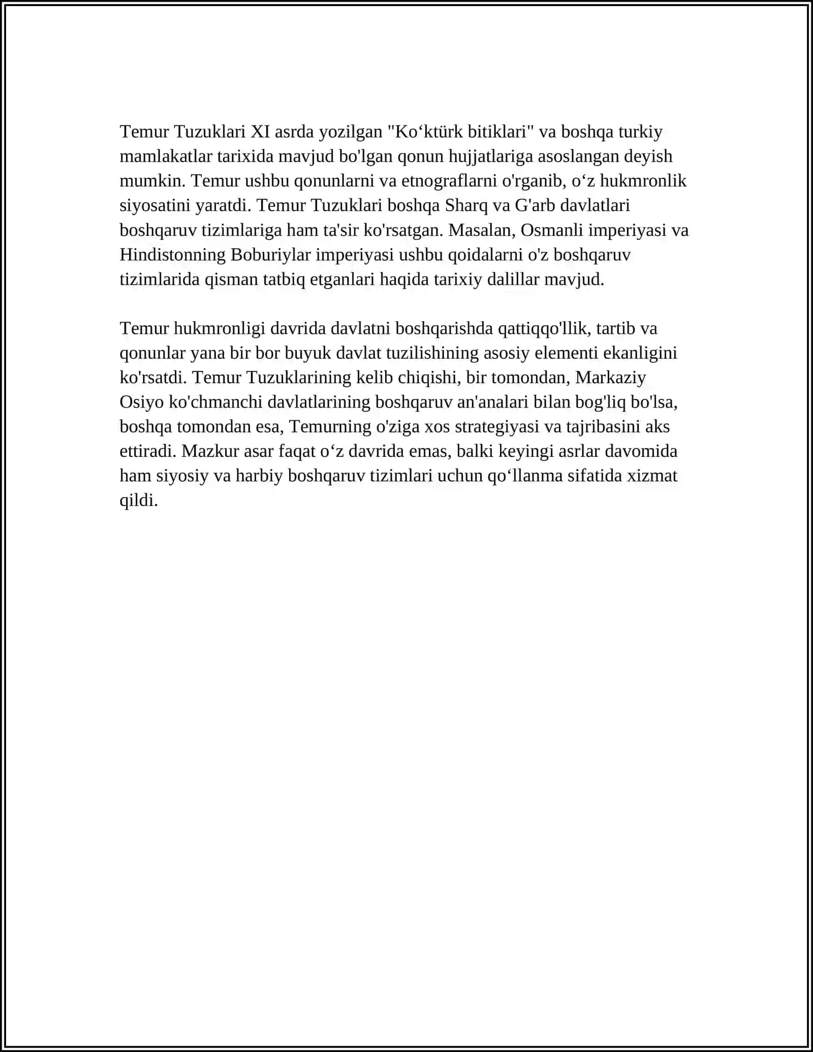 TEMUR TUZUKLARI" VA MILLIY G’OYALAR RIVOJI 4