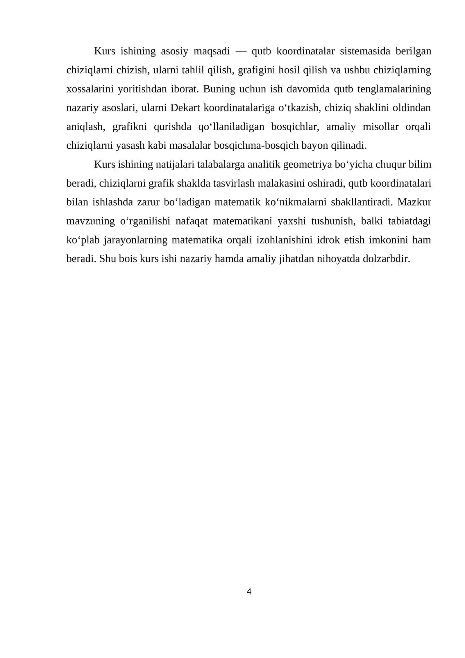 Qutb koordinatalar sistemasida berilgan chiziqlarni chizish 4