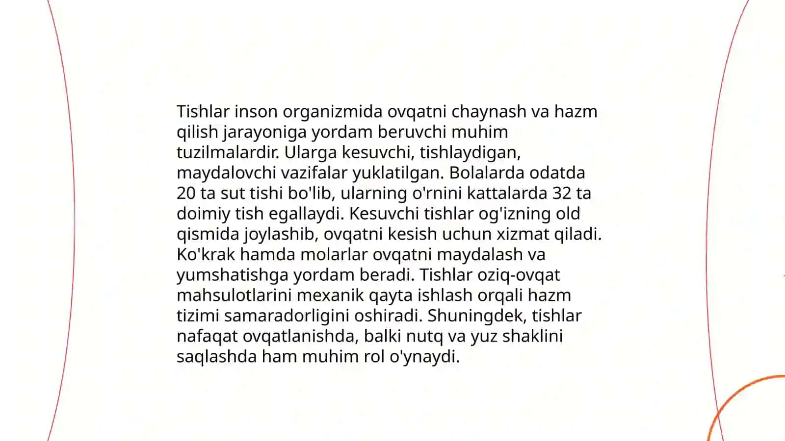 Ichki organlar.Ovqat hazm qilish sistemasi 4