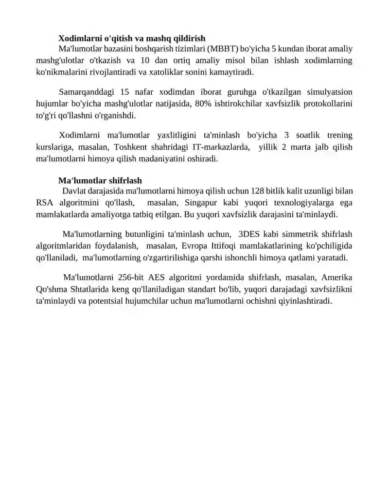 Ma'lumotlarning butunligini saqlash usullari 4