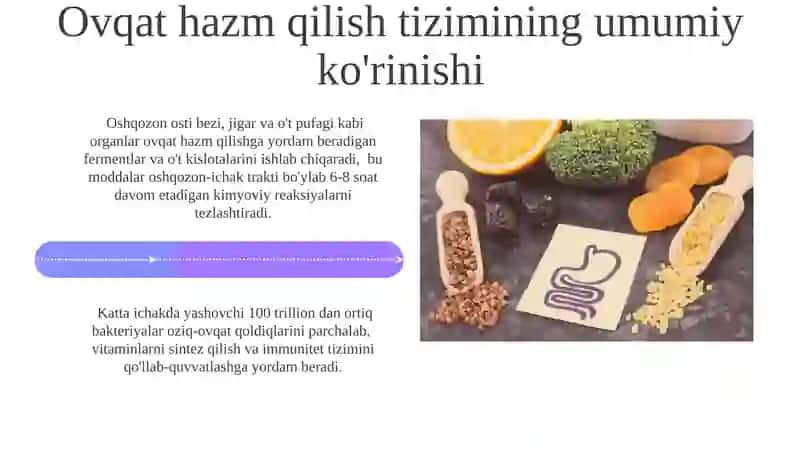 Ozuqalarning kimyoviy hazm bõlishi 4