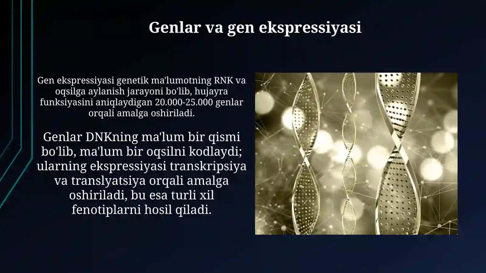 Tibbiy biologiya va genitika fanidan odam genitikasi va tibbiy genitika 4