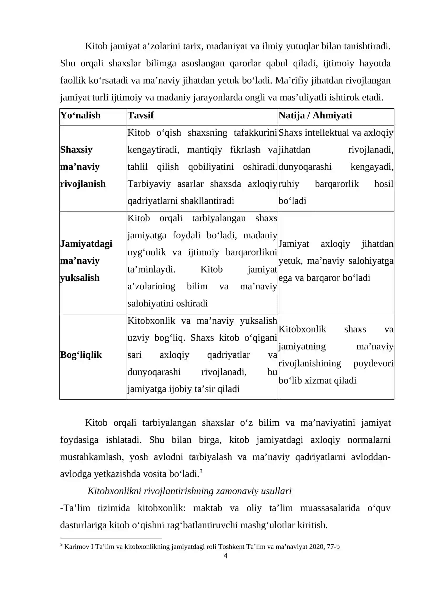 KITОBXОNLIK – MА’NАVIY YUKSАLISH PОYDЕVОRI 4