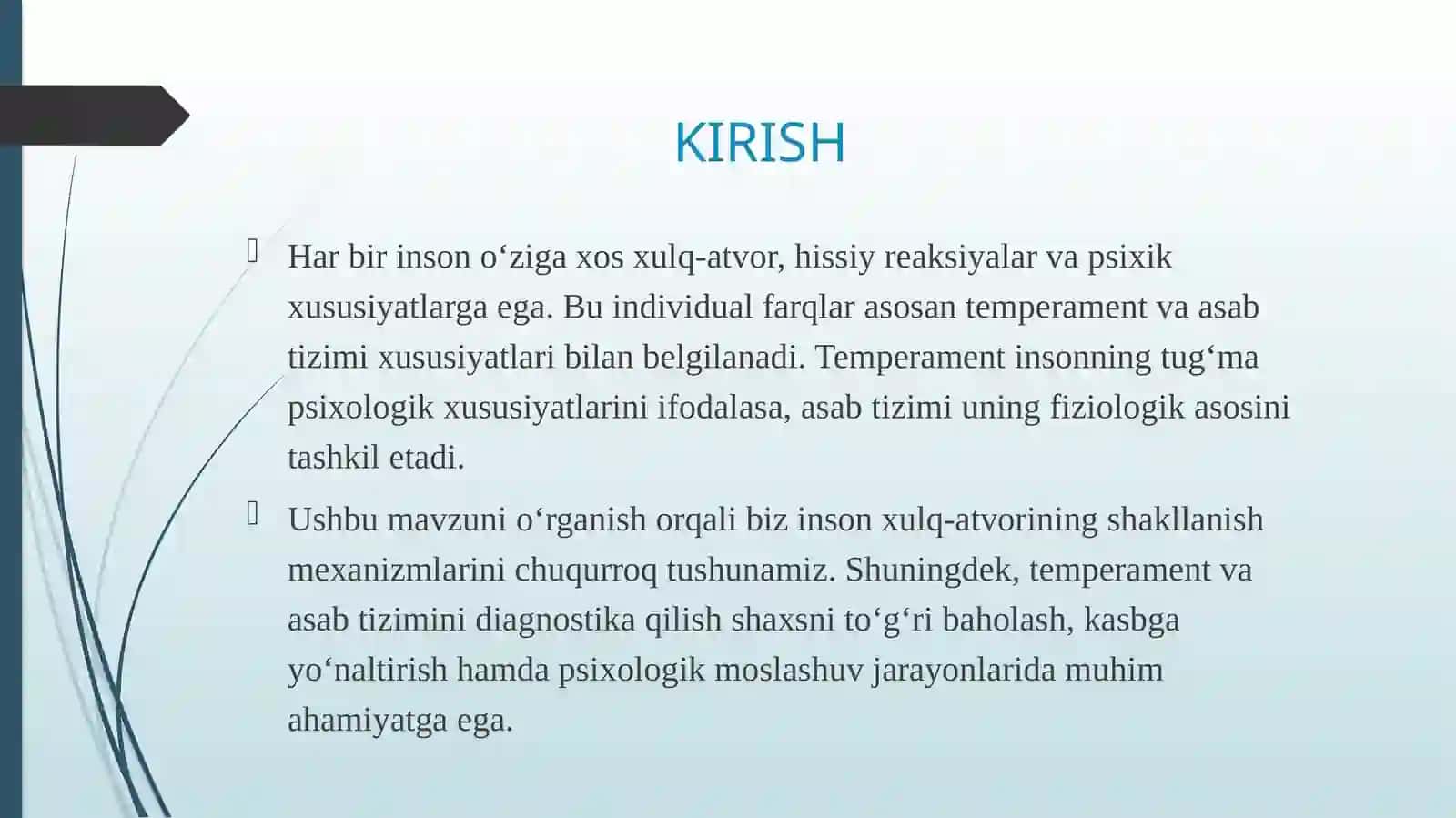 TEMPĖRAMĖNT VA ASAB TIZIMI XUSUSIYATLARI DIAGNOSTIKASI 4