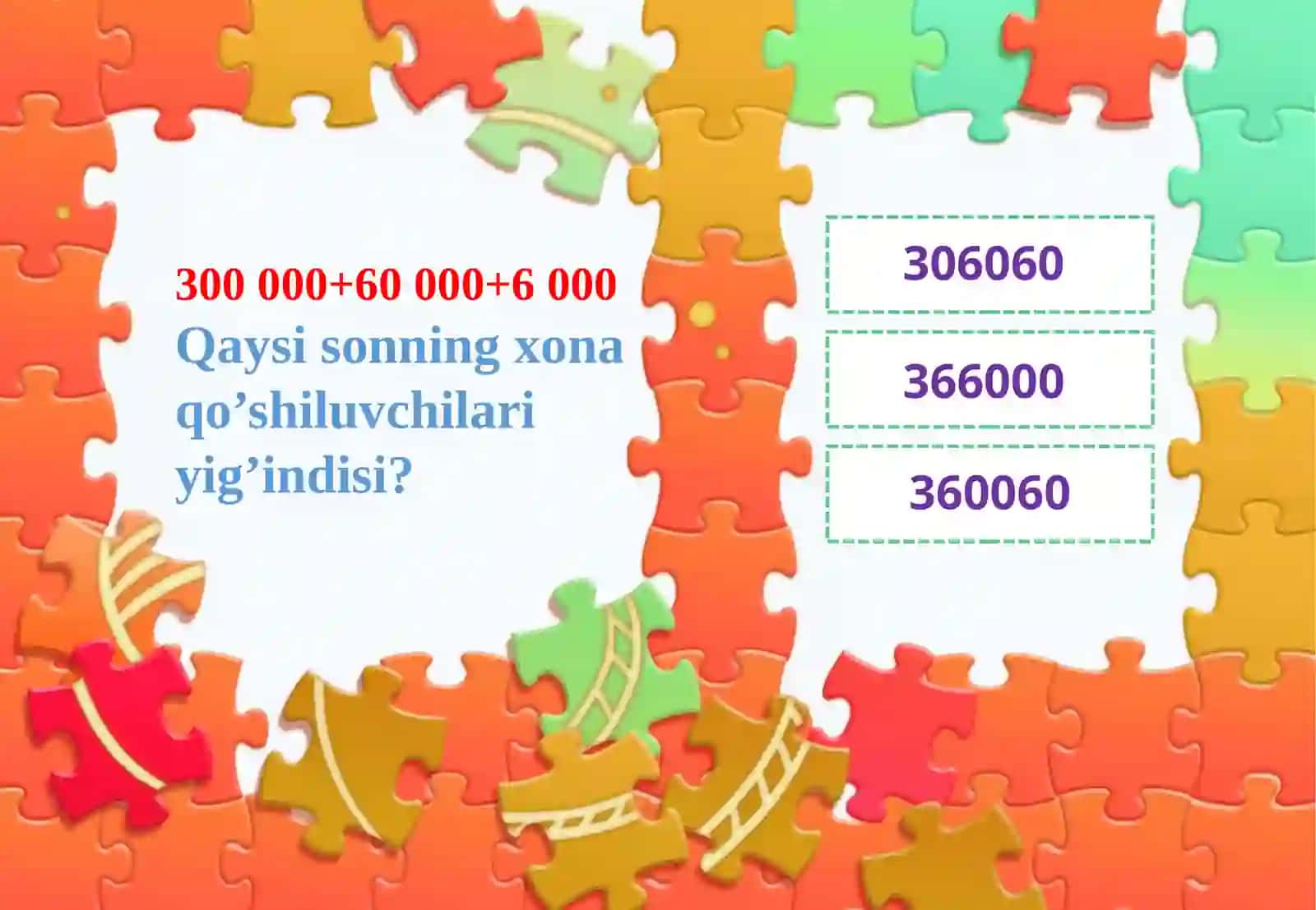 4-sinf Matematika fanidan test sinovi slayd 4