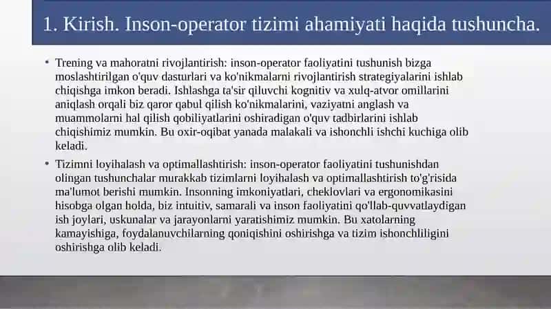 INSON-OPERATOR FAOLIYATINING MODELINI YARATISH 4