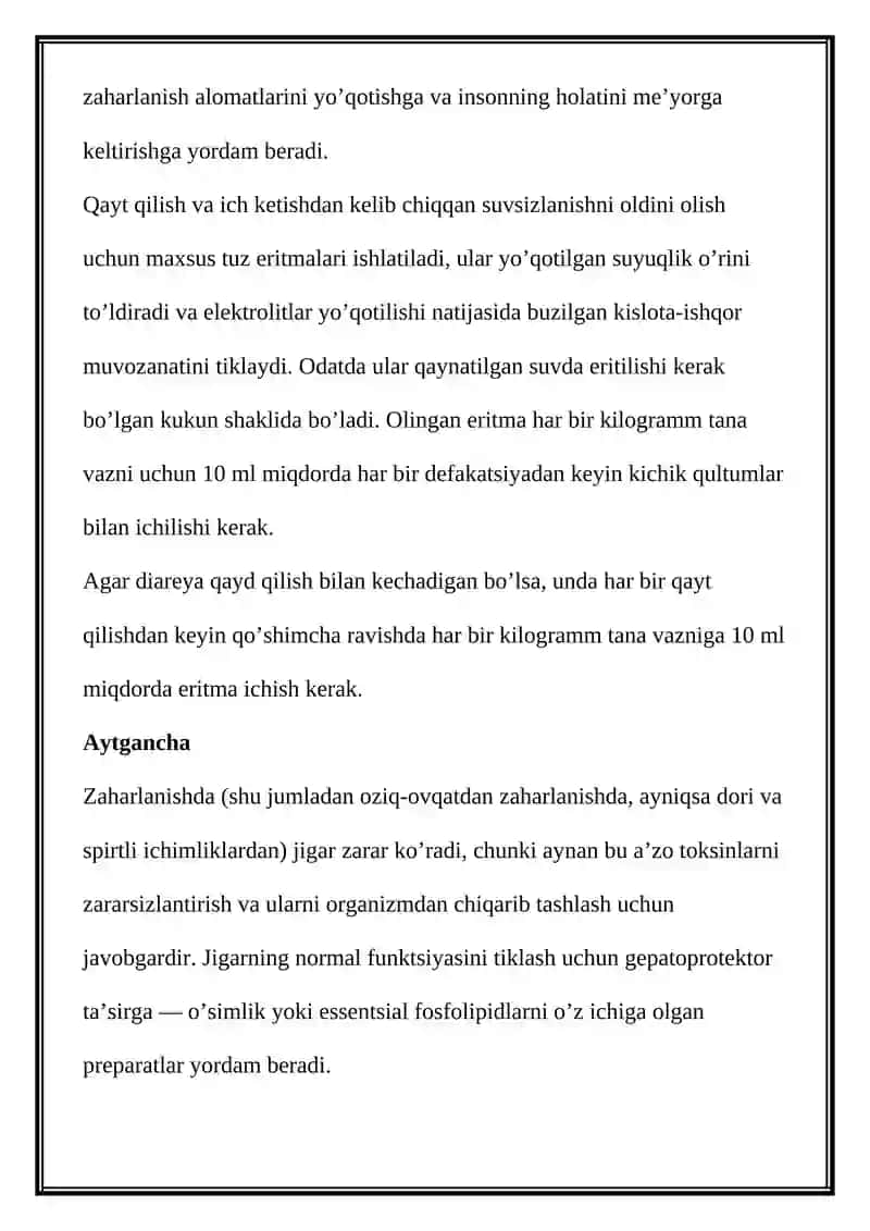 OVQATDAN ZAHARLANISH 4