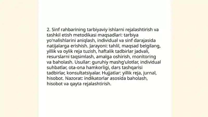 Maktabdagi tarbiyaviy ishlar tizimida sinf rahbarining faoliyati 4