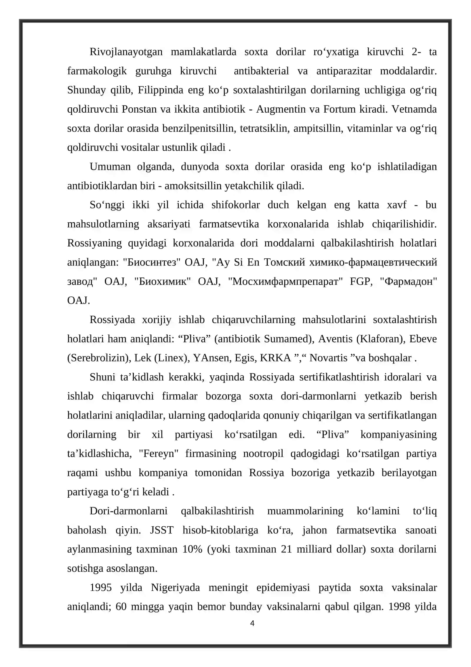 Qalbaki dori vositalari haqida tushuncha 4