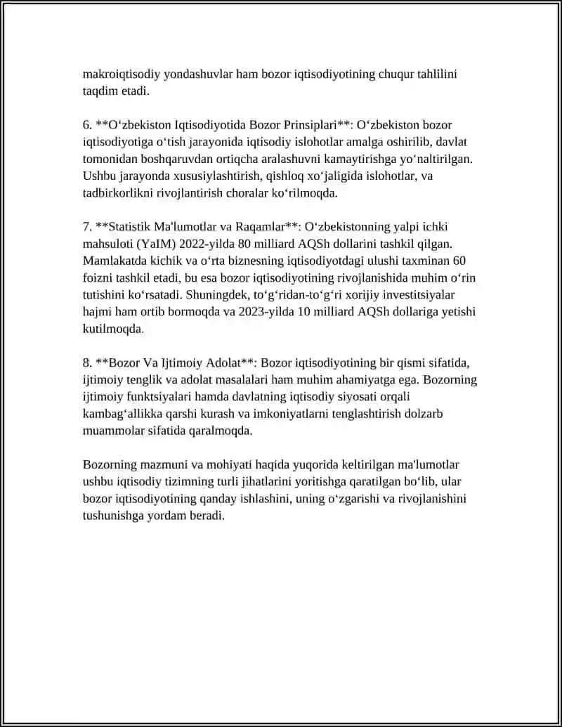 BOZOR TUSHUNCHASI VA UNING VAZIFALARI 4