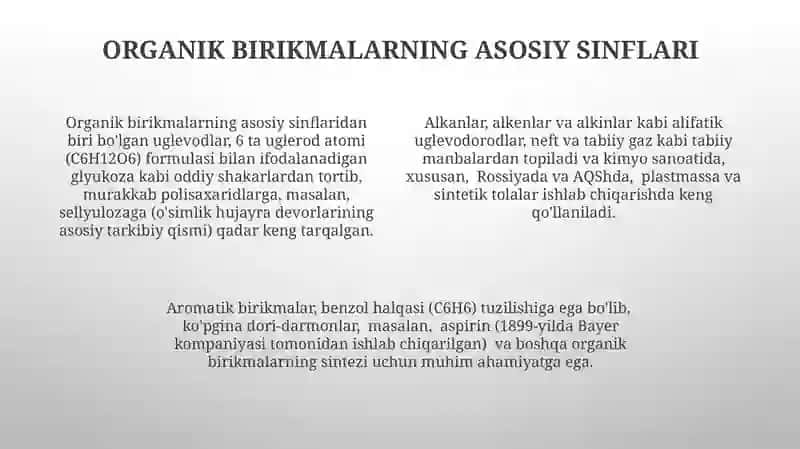 Organik Birikmalar 4