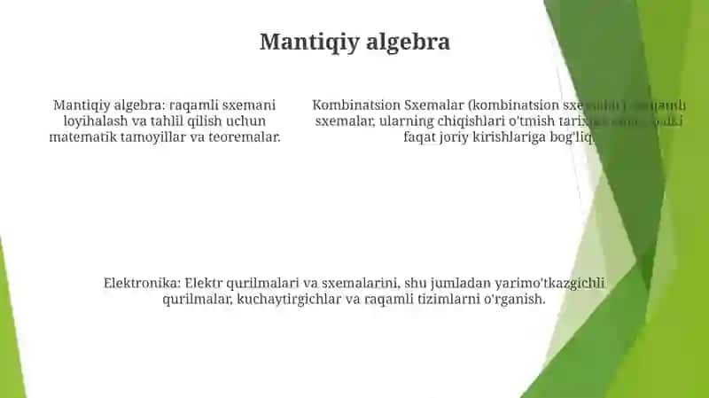 Elektronika Va Sxemalar Fanidan Asosiy Kombinatsion Sxemalar 4