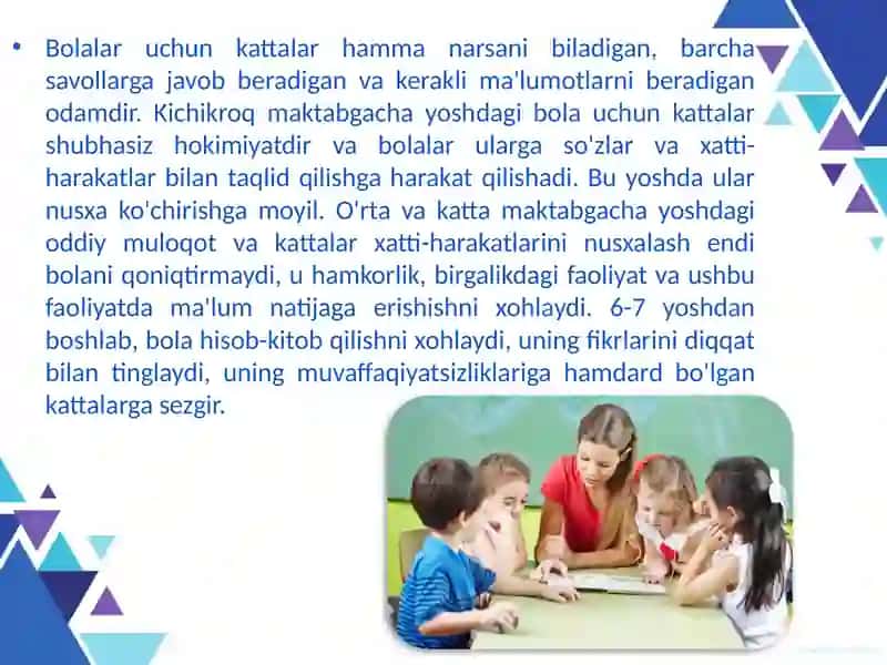 Maktabgacha Yoshdagi Bolalar Ijtimoiylashuvining Xususiyatları 4