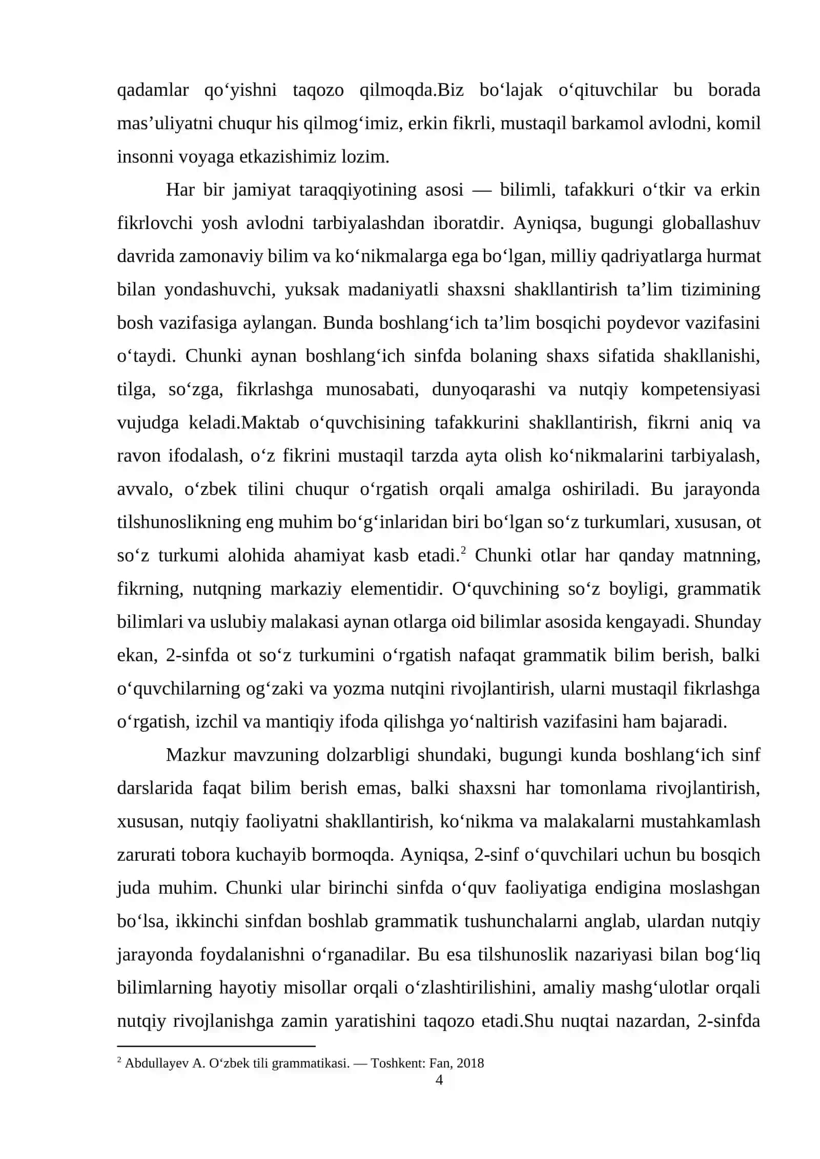 2-sinf ot so’z turkumini o’rganish jarayonida o’quvchilar nutqini o’stirish 4