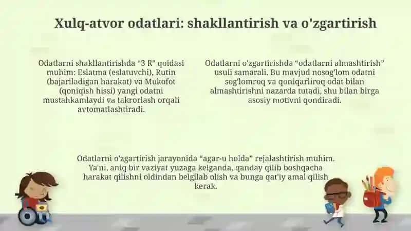 Xarakter xususiyatlari va ularni o'lchash 4