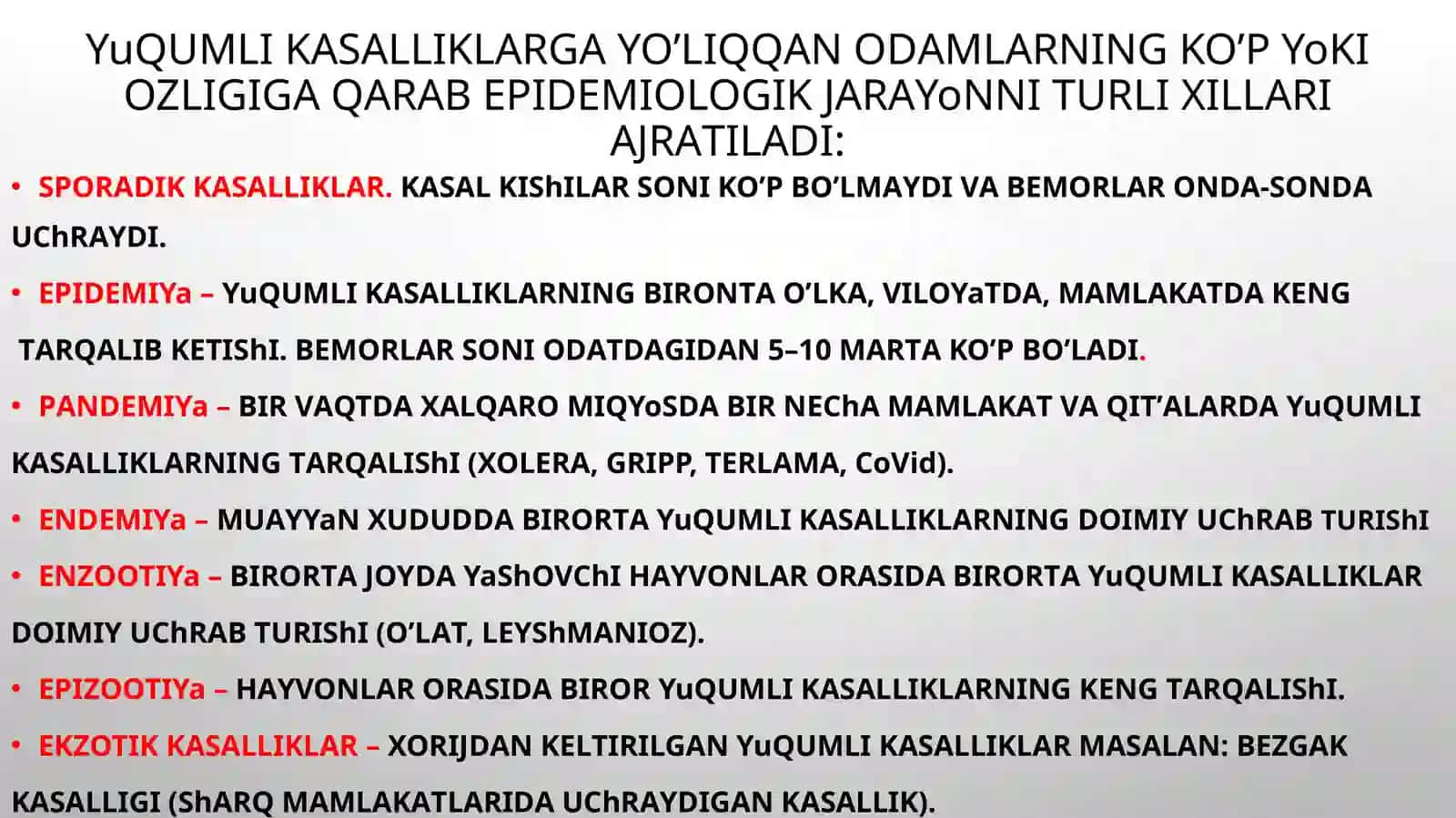 INFEKSIYA HAQIDA TA’LIMOT. MIKROORGANIZMLAR GENETIKASI 4