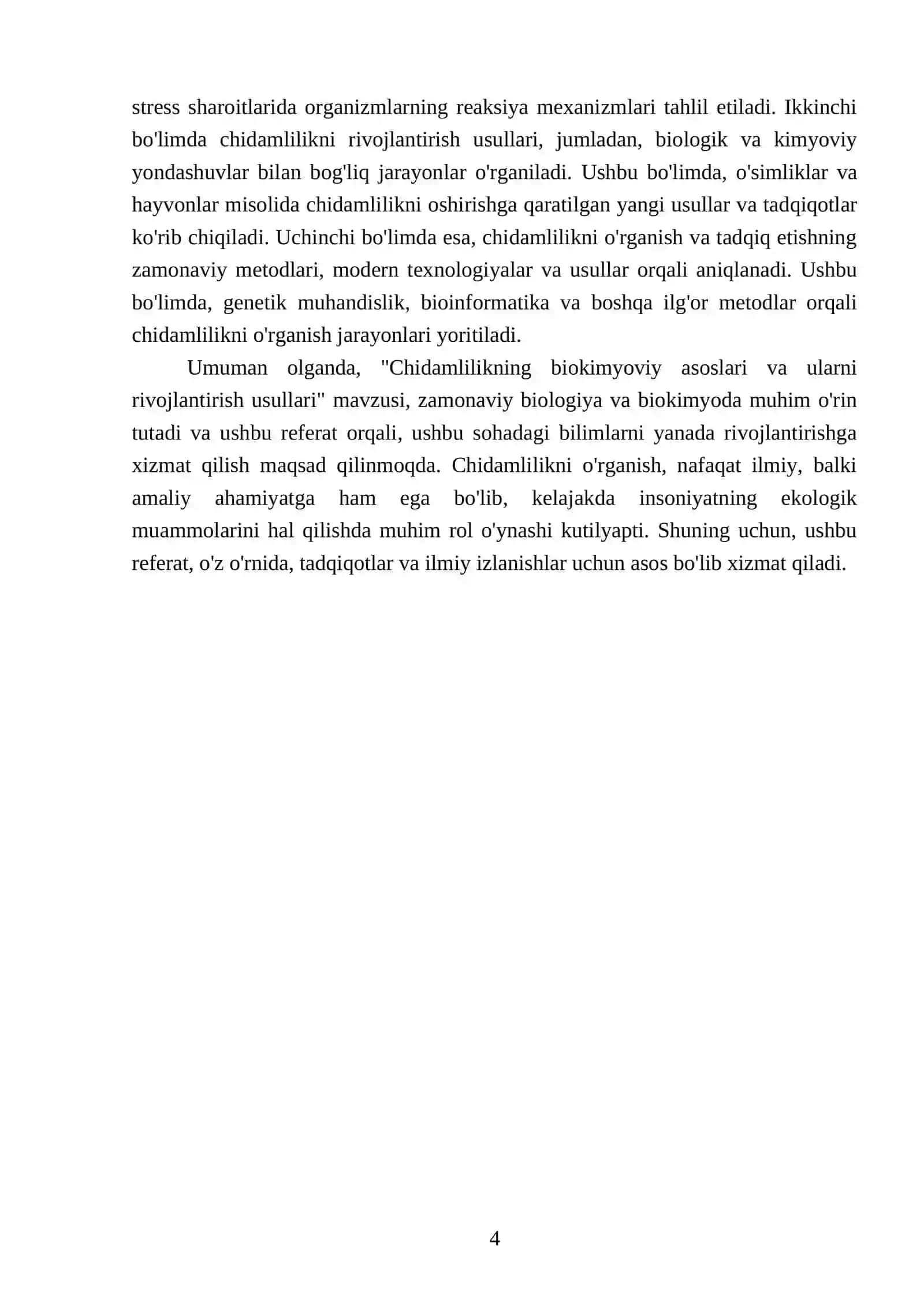 CHIDAMLILIKNING BIOKIMYOVIY ASOSLARI VA ULARNI RIVOJLANTIRISH USULLARI 4