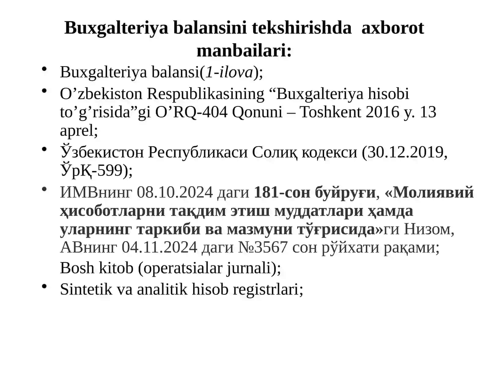 BUXGALTERIYA BALANSINING AUDITI 4