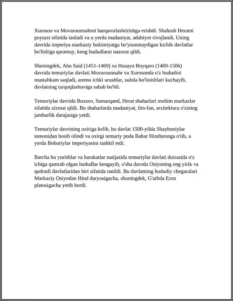 TEMURIYLAR TARIXI GEOGRAFIYASI 4