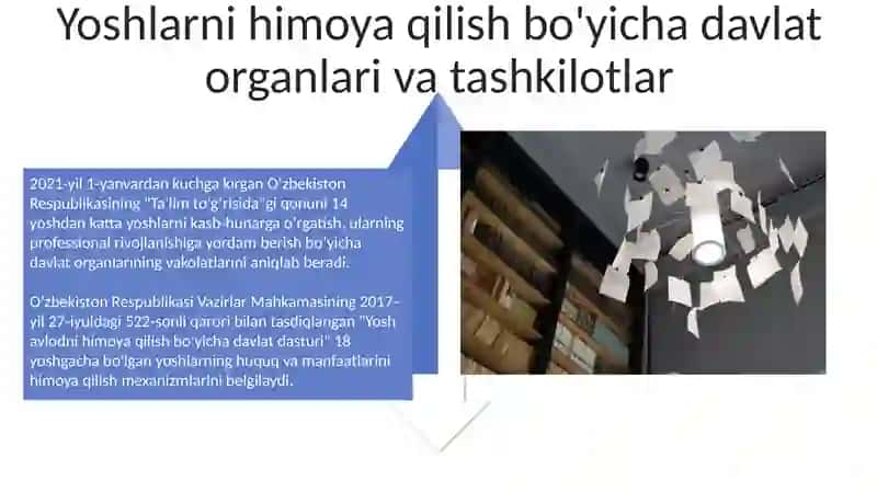 Uyushmagan yoshlar bilan ishlashning xuquqiy asoslari 4