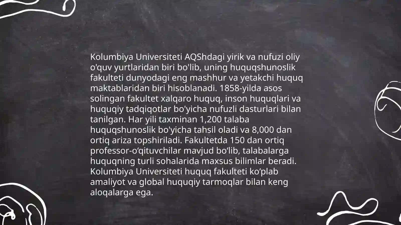 Kolumbiya Universitetida Yurisprudensiya ta'lim tizimi 4