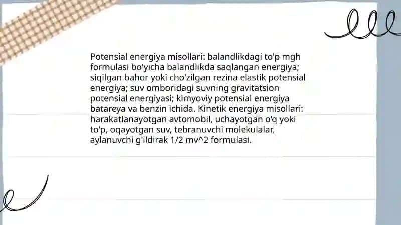 Energiya va Harakat 4