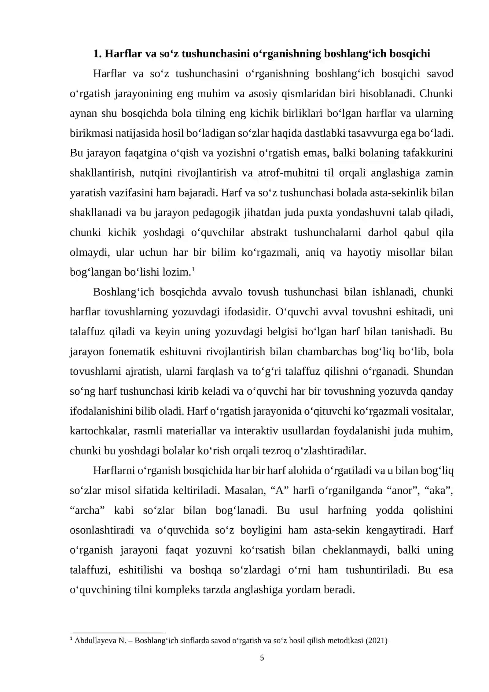 Boshlang‘ich sinflarda harflardan so‘zlar hosil qilishni o‘rgatish 4