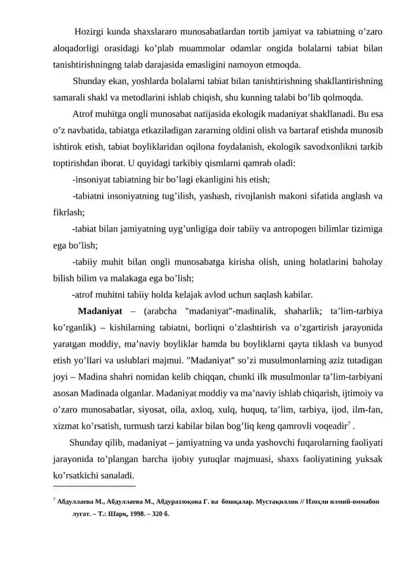 Bolalarni Tabiat Bilan Tanishtirishning Samarali Usullari Kurs Ishi 4