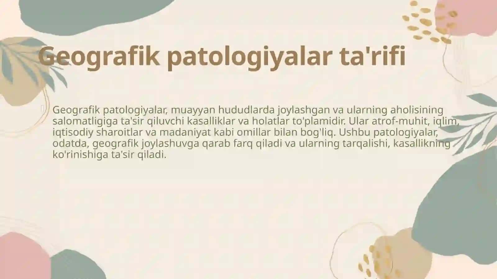 Geografik patologiyalar 4