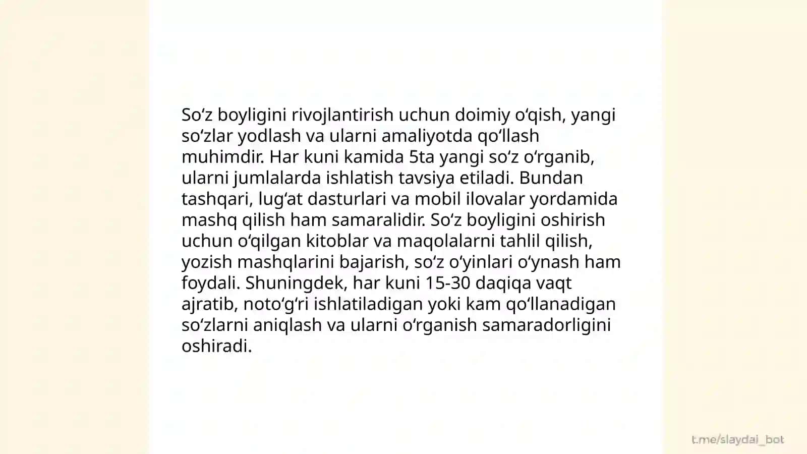 O‘qish savodxonligi qamrov doirasining tuzilishini “Zinama zina” texnologiyasi orqali oʻrganish 4