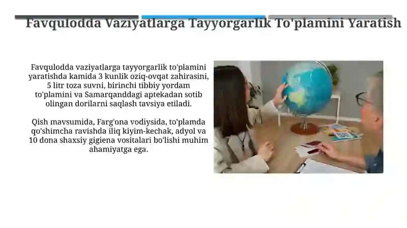 Aholini favqulodda vaziyatlarga mustaqil tayyorlash shakllari va usullari 4