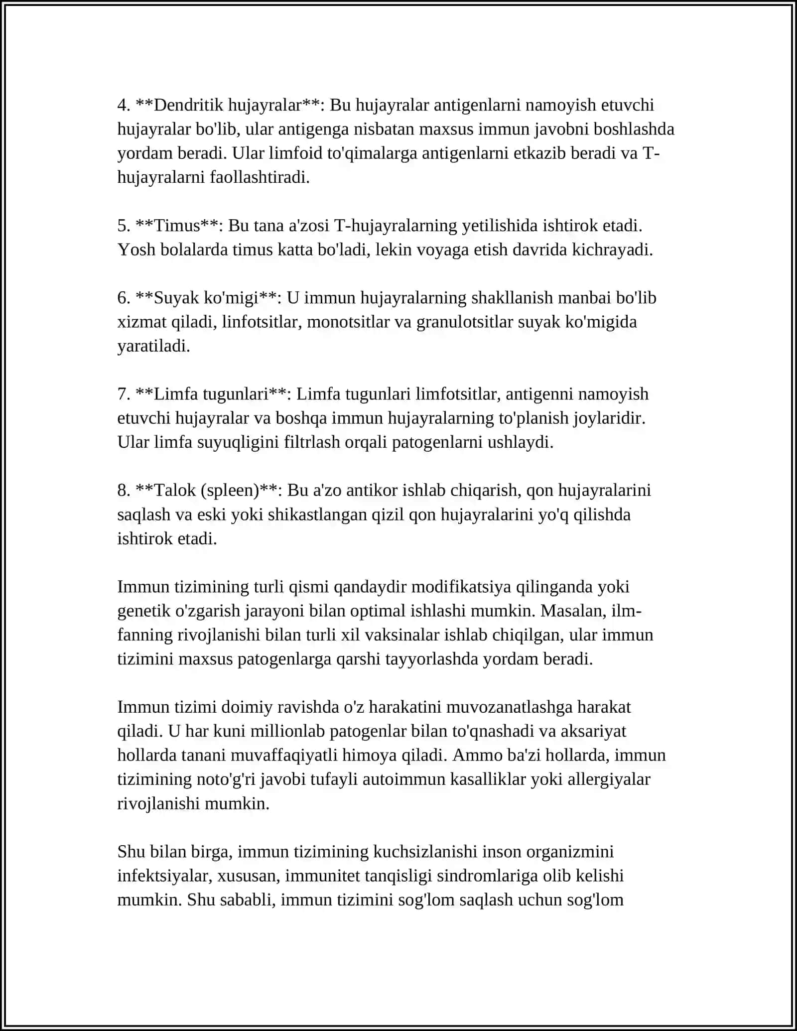 ORGANIZM IMMUN SISTEMASI 4