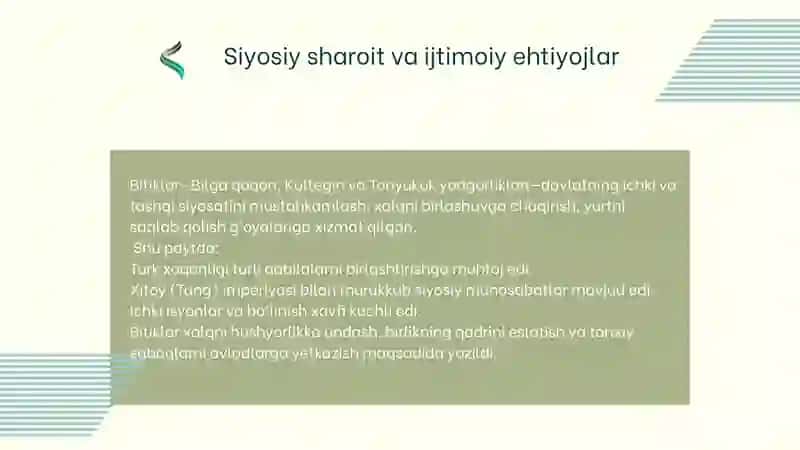 H.BOLTABOYEVNING “ADABIY-ESTETIK TAFAKKUR TARIXI” 1-KITOBIDAN “O‘RXUN ENASOY OBIDALARIDA ADABIY-EST 4