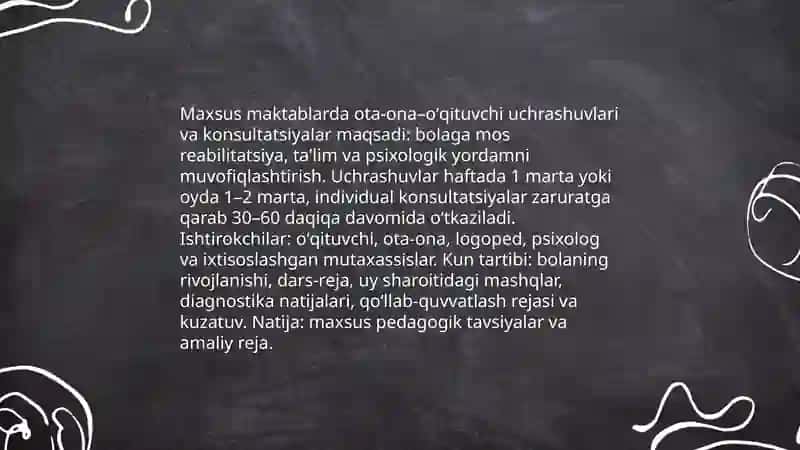Maxsus maktablarda ota-onalar bilan olib boriladigan ish shakllari 4