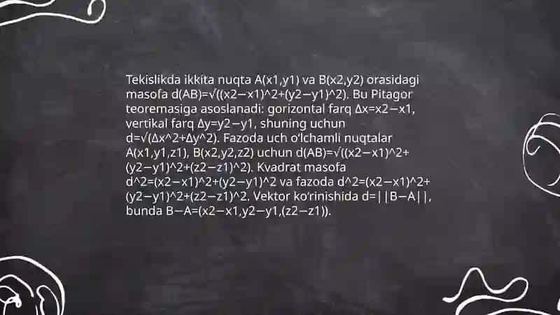 Dekart tekislik koordinatalar tizimi 4