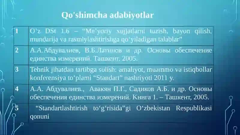 ЎЛЧАШЛАР ВА ЎЛЧАШ ВОСИТАЛАРИ 4