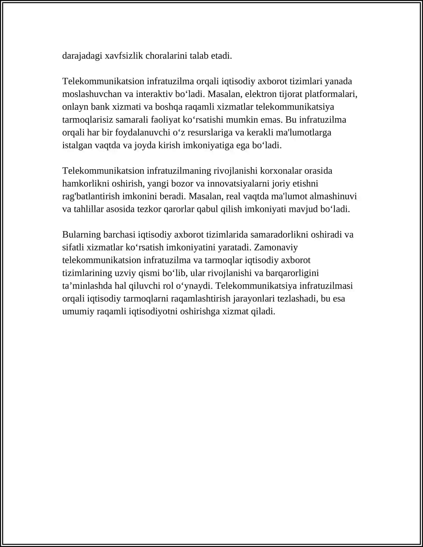 IQTISODIY AXBOROT TIZIMLARIDA TELEKOMMUNIKATSION TEXNOLOGIYALAR 4