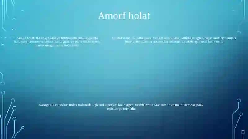 Anorganik Moddalarning Kristall Va Amorf Holatlari 4