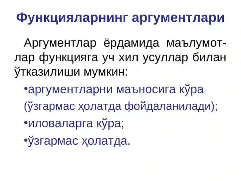 Функциялар. Класслар ва объектлар.Хатоликлар билан ишлаш.PHP-функциялар 4