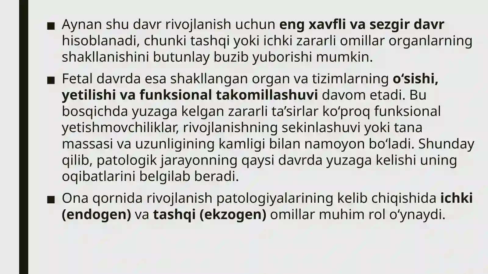 Onaqornidarivojlanish patologiyasi 4