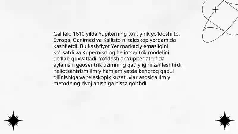 Galilelo's impact on science 4