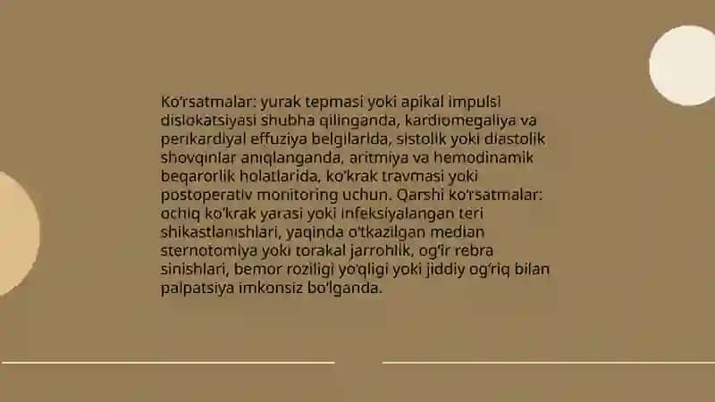 Yurak palpatsiyasi 4
