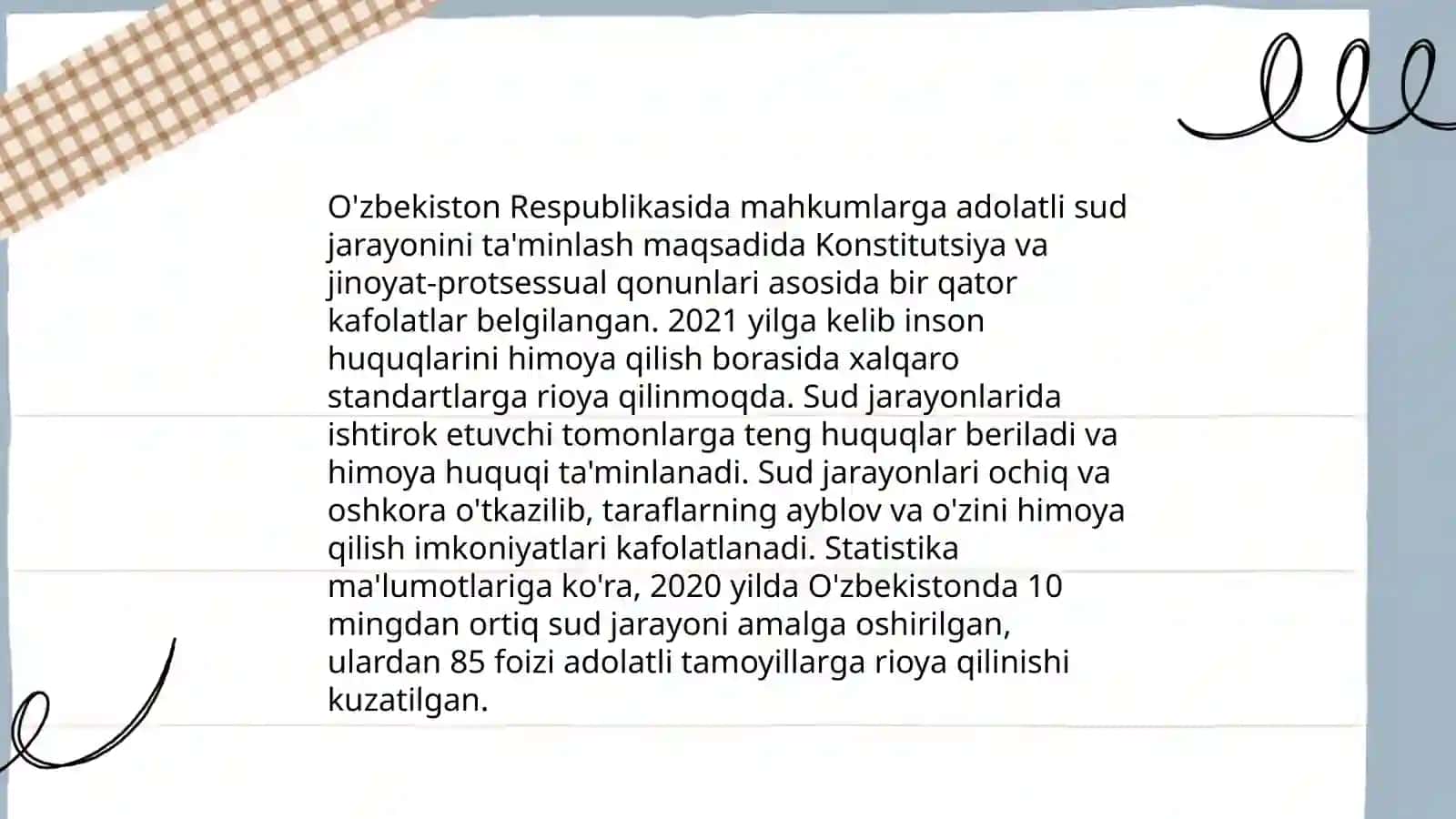 Mahkumlarning huquqiy holatidagi yangiliklar 4