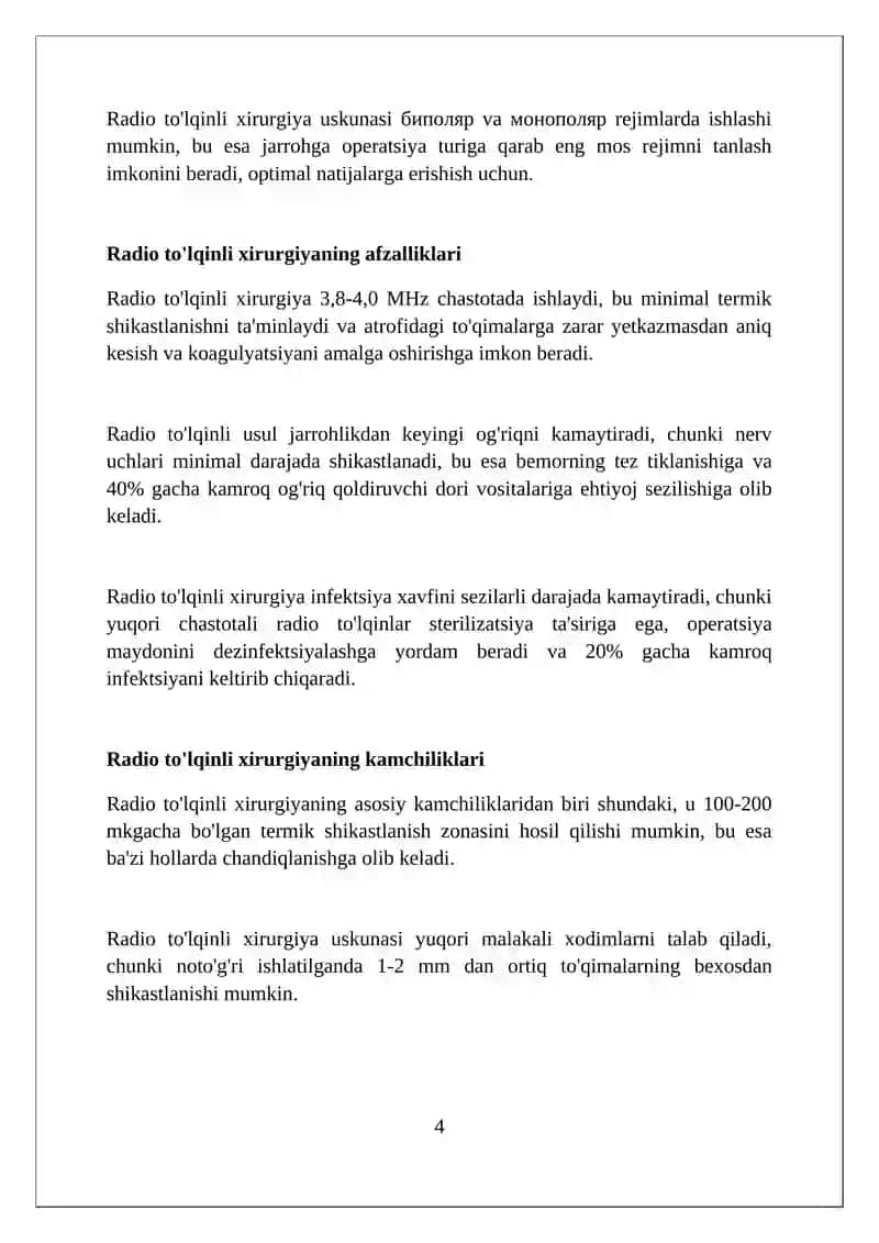 Radioto'lqinli jarrohlik 4