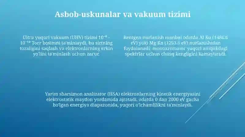 Fotoelektron va Rentgen Fotoelektron Spektroskopiyasining Asoslari 4