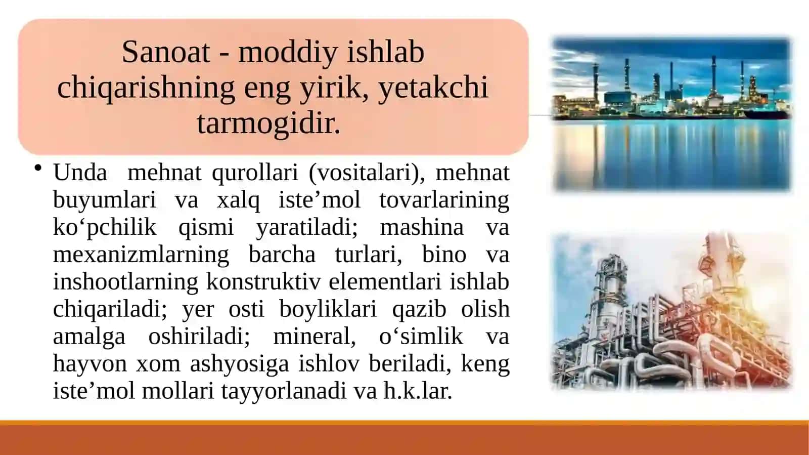 SANOAT - MILLIY IQTISODIYOTNING YETAKCHI TARMOG‘I 4