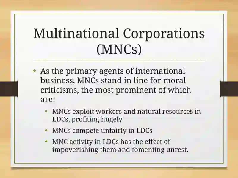 Four major ethical issues in international trade 4