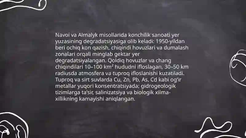 Oʻzbekistonda eng yirik sanoat korxonalarining ekalogiyaga tasiri 4