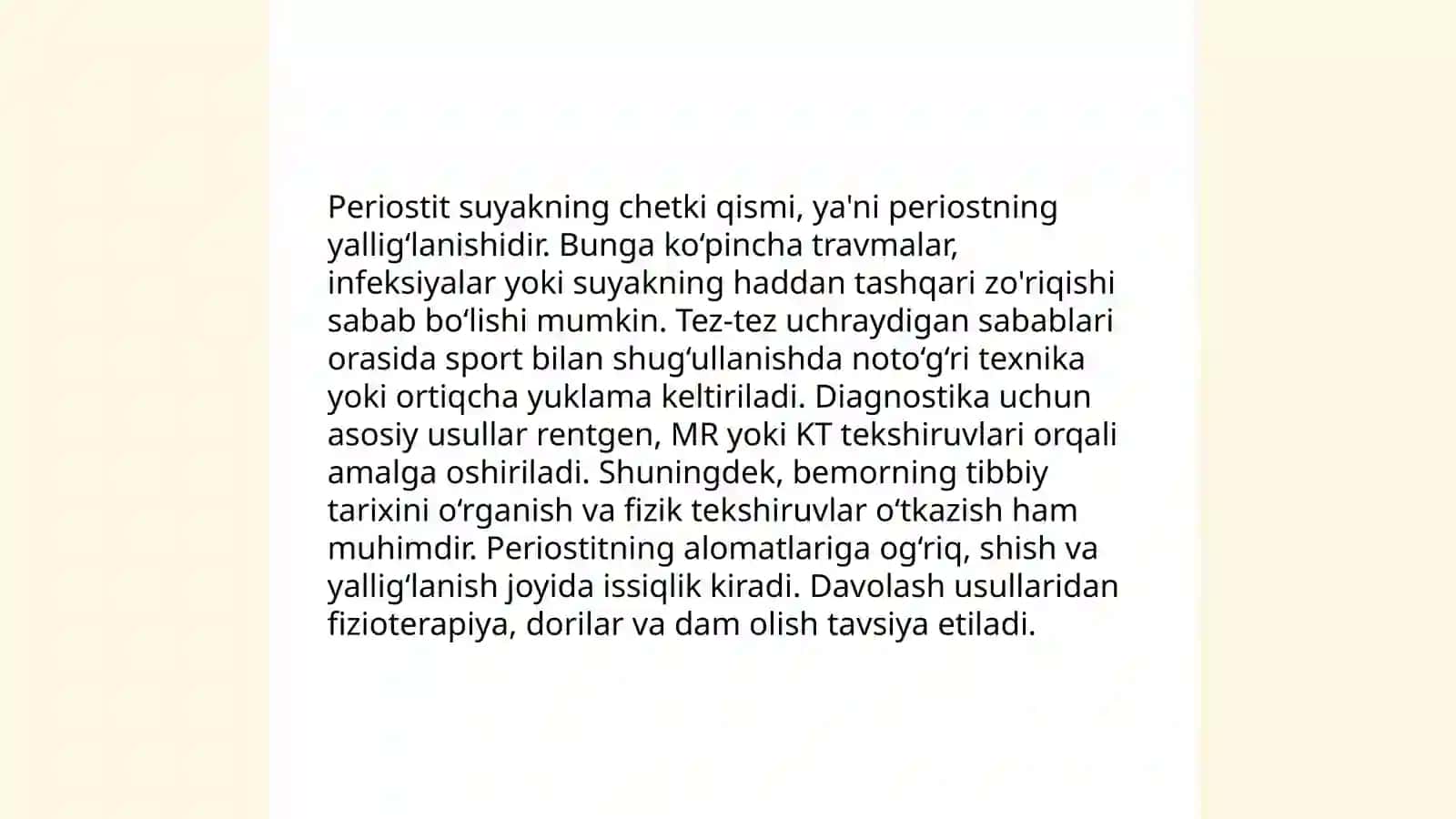 Yuz jag' sohasining yalliglanish kasalliklari periosit flegmona abses ostemielit 4