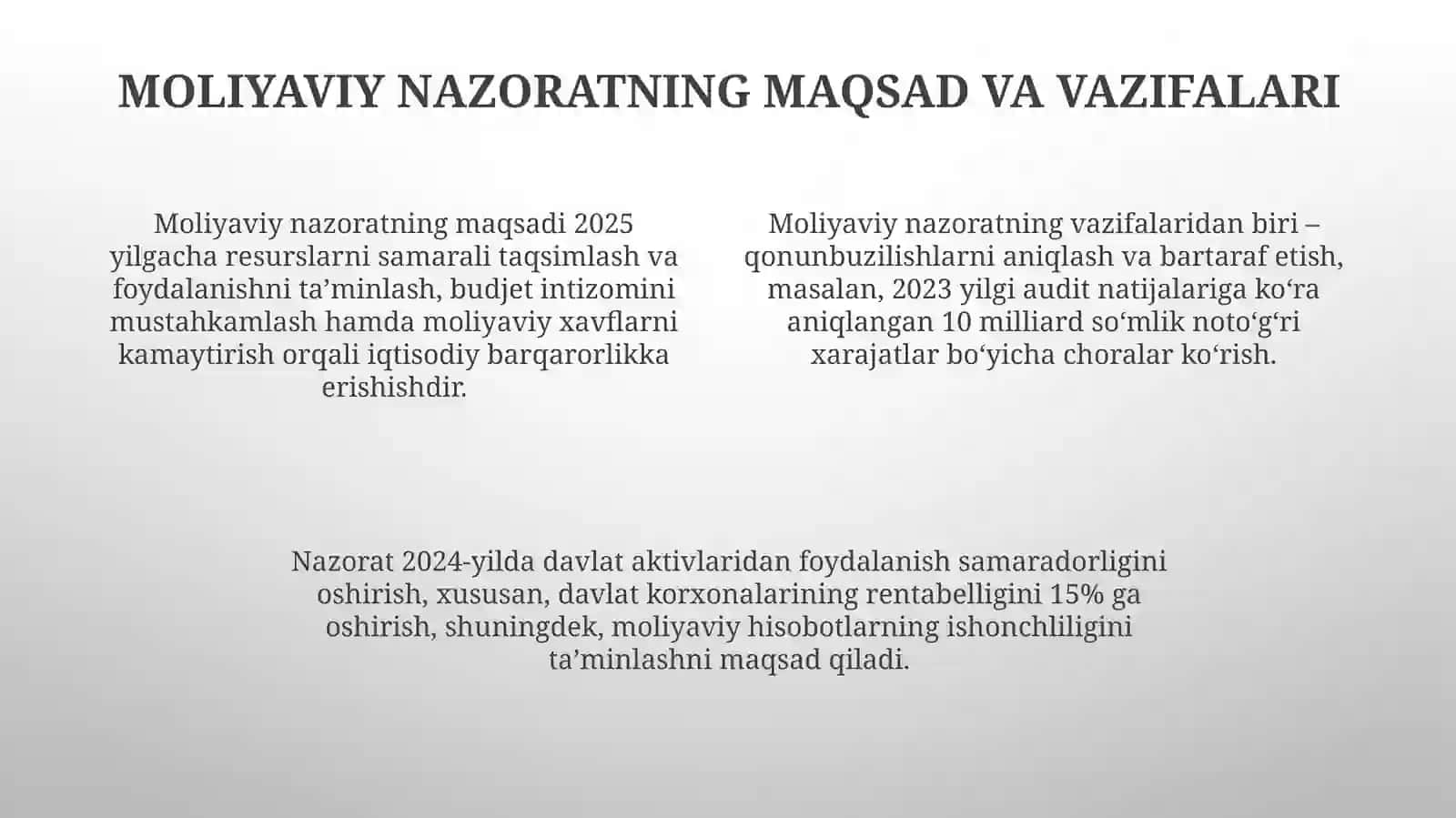 Moliyaviy nazoratni tashkil etishning fundamental asoslari 4